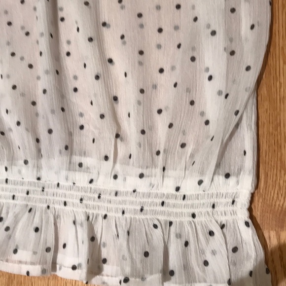 Hollister vintage  sheer printed polka dot blouse, medium. - Picture 3 of 3